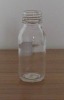 cylindrical clear glass bottles for liquid medicine 70ml