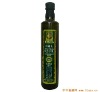 dark green glass olive oil bottle