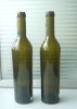 dark green glass wine bottle (K)