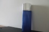 deep blue cream glass bottles screw cap with shining