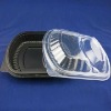 disposable Black blister environmental plastic lunch container package box