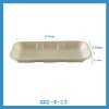 disposable biodegradable compostable bagasse paper fruit tray