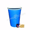 disposable blue plastic water cup