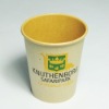 disposable kraft paper cup with lid