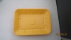 disposable orange ps plastic packing tray