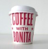 disposable paper coffee cup