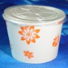 disposable take-out food paper container