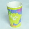 disposable vertical ripple paper cup