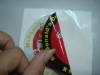 double printed adhesive label