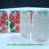 double side printing adhesive label