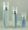 dual tubes acrylic cosmetic bottle