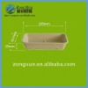 eco friendly bagasse paper disposable fruit tray with good quality, oblong, oval shape