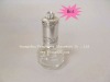 elegant round clear nail polish bottle