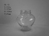 empty clear glass jam jar