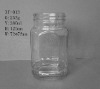 empty clear glass jam jar