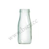 empty glass milk bottle