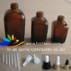 essential oil ambe glass bottle with metal dropper