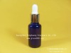 essential oil glass bottle dark blue