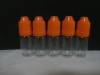 eye drop bottle 8ml PET dropper bottle with orange childproof cap