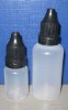 eye drop bottle with black cap