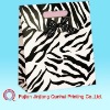 fancy zebra paper gift bag