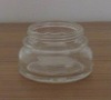 flat round clear glass cosmetics bottle 55ml