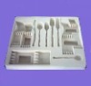 flocked PS tray for cutlery