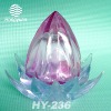 flower shape glass perfume packing