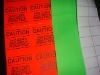 fluorescent paper sticker label