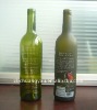 frost glass bottle, glass wine bottle 750ml (K)