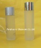 frosted cosmetic glass bottle