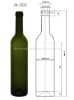 frosting dark green wine glass bottle/wine packing