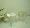 frosting transparent cosmetic jar