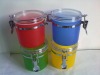 full colorful Plastic Jar / seal jar / food jar