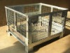 galvanized foldable strong loading metal wire container pallet