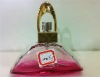 gardient collor glass perfume bottle with UV plastic cap