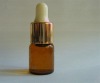 glass 2ml cosmetic dropper bottle