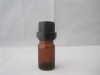 glass amber essential oil bottle