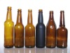 glass beer bottles