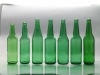 glass beer bottles