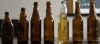 glass beer bottles