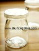 glass bottle for milk or pudding