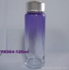 glass cosmetic bottle for 120ml with plastic cap