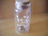 glass gift bottle with cork