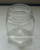 glass jam jars-hexagon shape