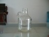 glass liquor bottle with handle