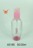 glass perfume bottle with color printing