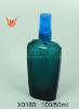 glass perfume bottle with color printing