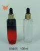 glass perfume bottle with color printing ,