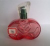 glass perfume bottle with plastic cap